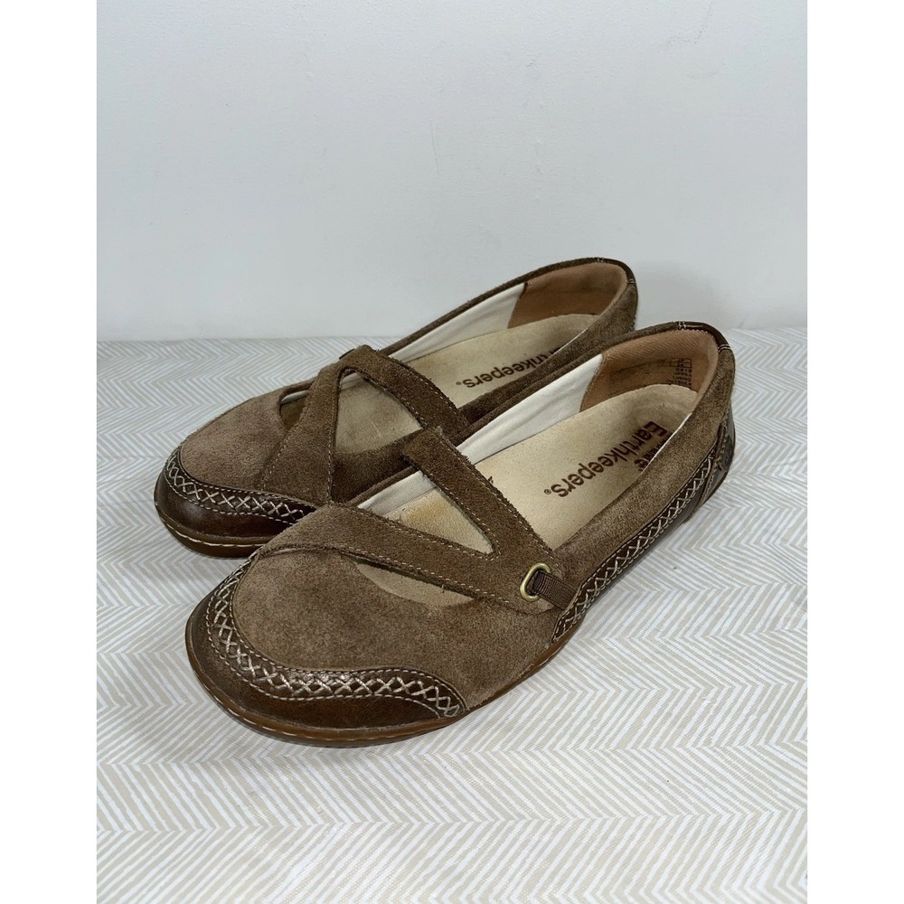 Timberland Earthkeepers Women's 7 Brown Suede Slip On Cushioned Loafers Casual